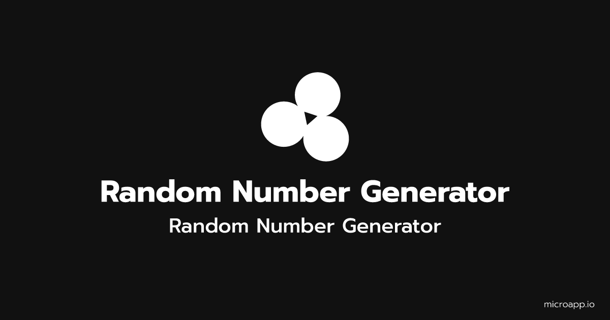random number selection